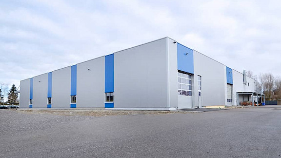 Neubau einer Lagerhalle in Erkheim für die Firma Amotec